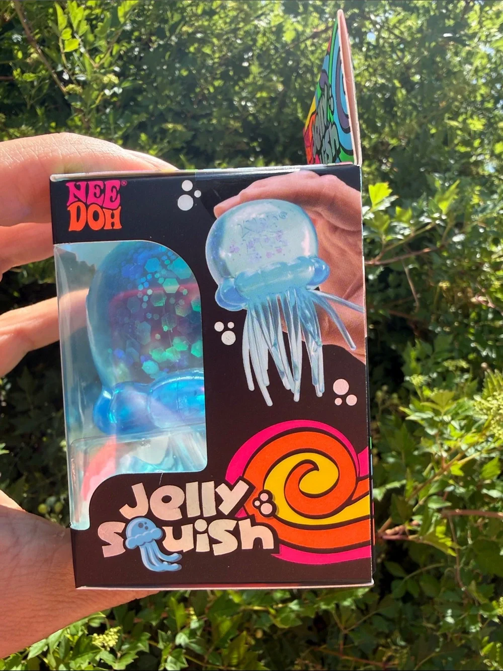 Needoh Jelly Squish Kids Blue Jellyfish Squishy